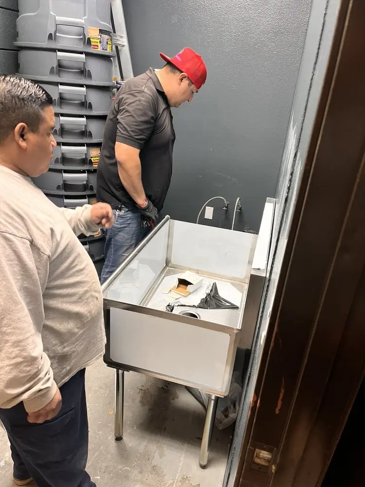 Commercial plumbing and sink installation in Glenwood